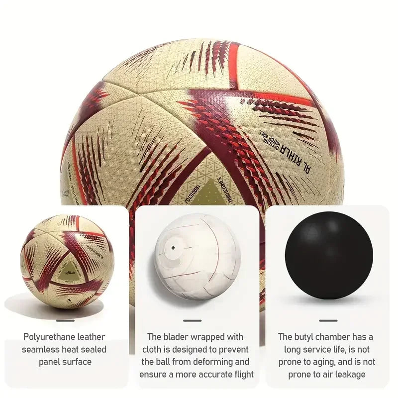 High Quality Soccer Balls Official Size 5 PU Material Seamless Goal Team Outdoor Match Game Football Training Ballon De Foot