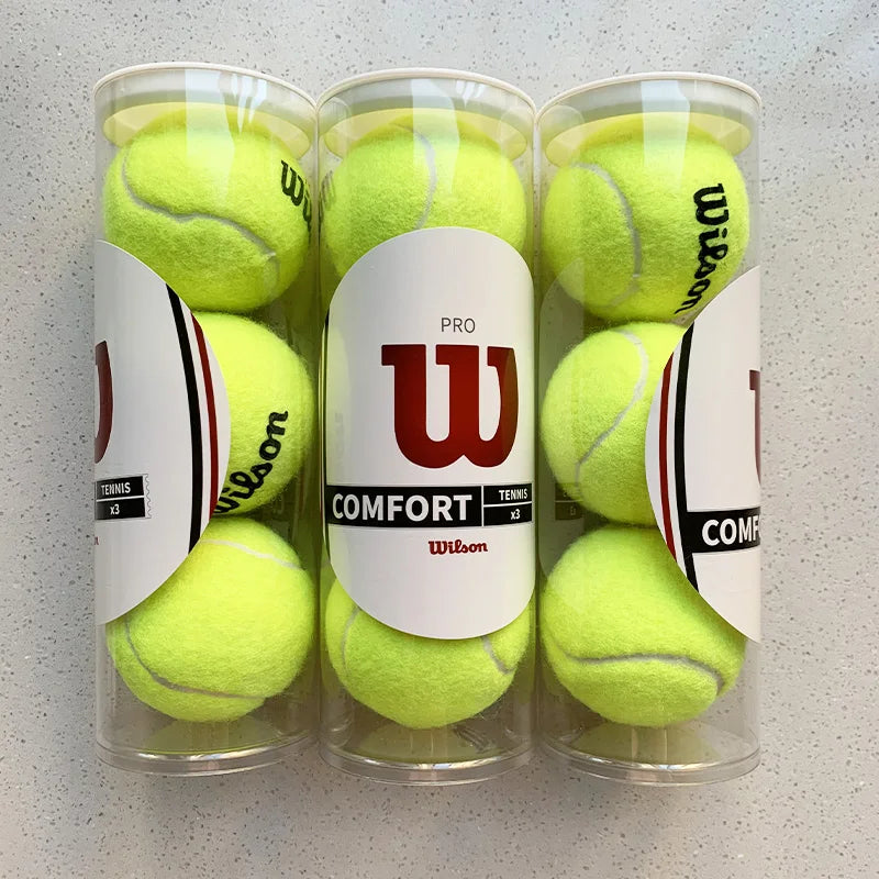 3PCS High Elasticity Tennis Professional Tennis Training Game Ball Outdoor Dogs Bite Chase and Chomp 63mm Tennis Ball