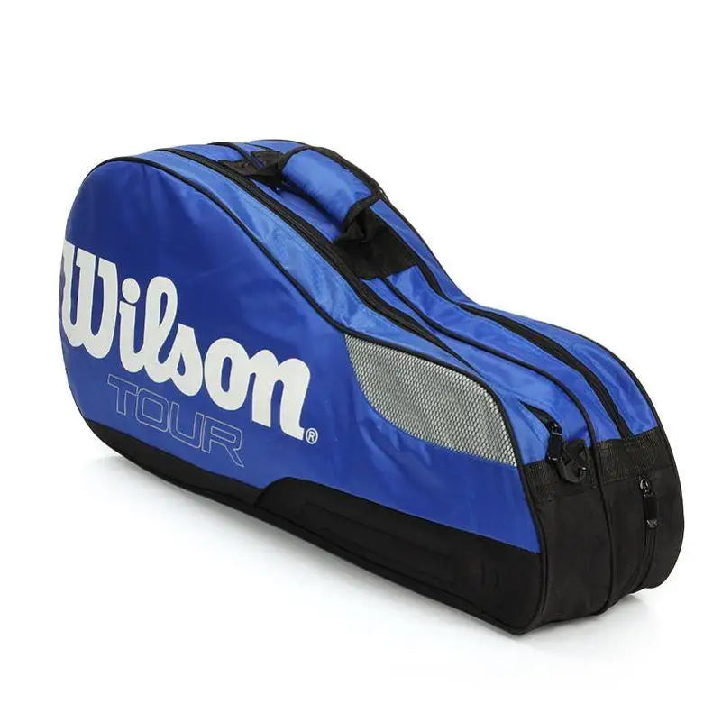 Genuine Wilson Tennis Racket Bag Large Capacity Outdoor Waterproof Tennis Racquet Bag Golf Bag Men Women Tennis Sport Bag