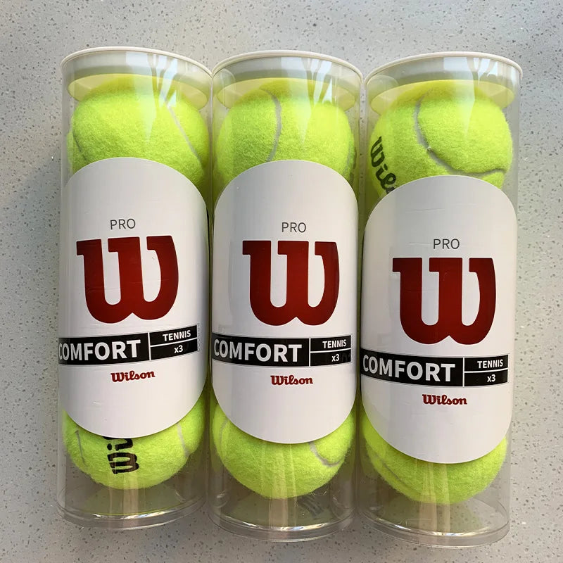 3PCS High Elasticity Tennis Professional Tennis Training Game Ball Outdoor Dogs Bite Chase and Chomp 63mm Tennis Ball